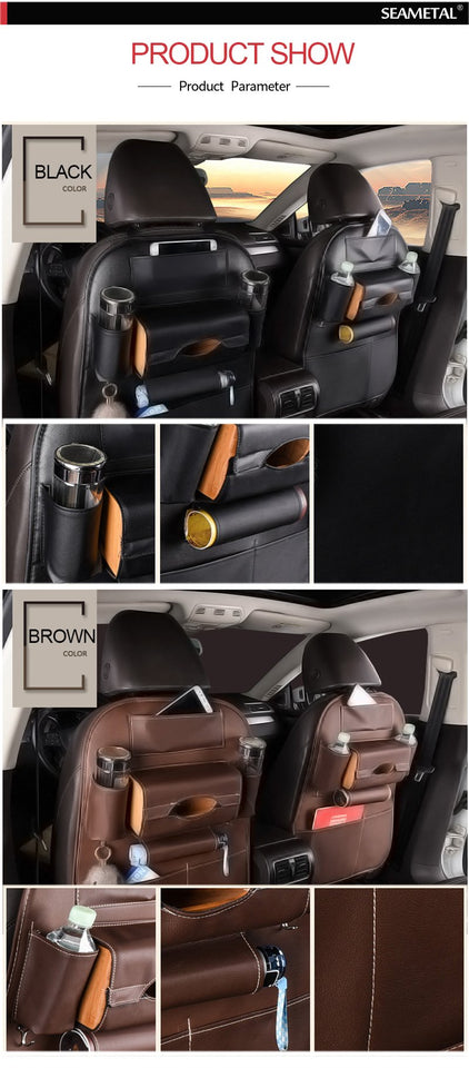 Foxy™ Leather Back Seat Organizer - JUMBO EARS