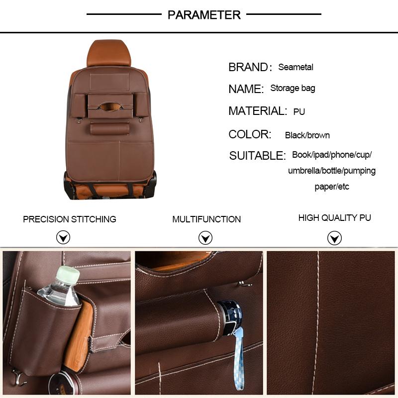 Foxy™ Leather Back Seat Organizer - JUMBO EARS