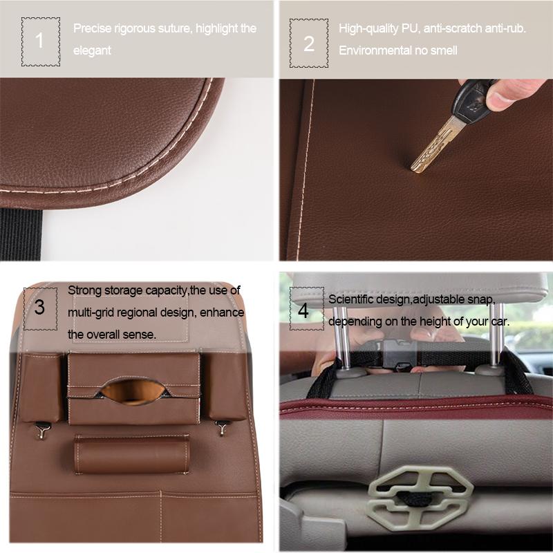 Foxy™ Leather Back Seat Organizer - JUMBO EARS