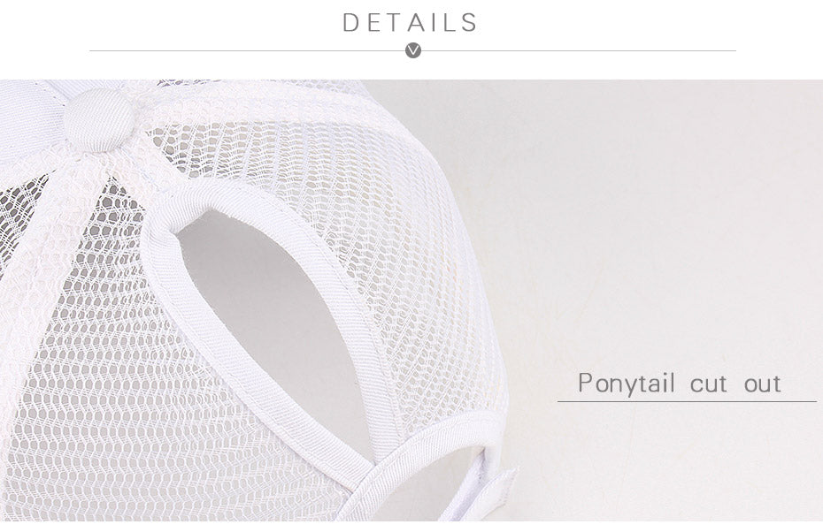 Ponytail Baseball Cap - JUMBO EARS