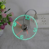 Mini USB Time LED Fan Clock - JUMBO EARS